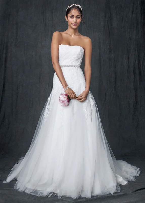 Daily Deals David's Bridal Strapless Tulle A-line