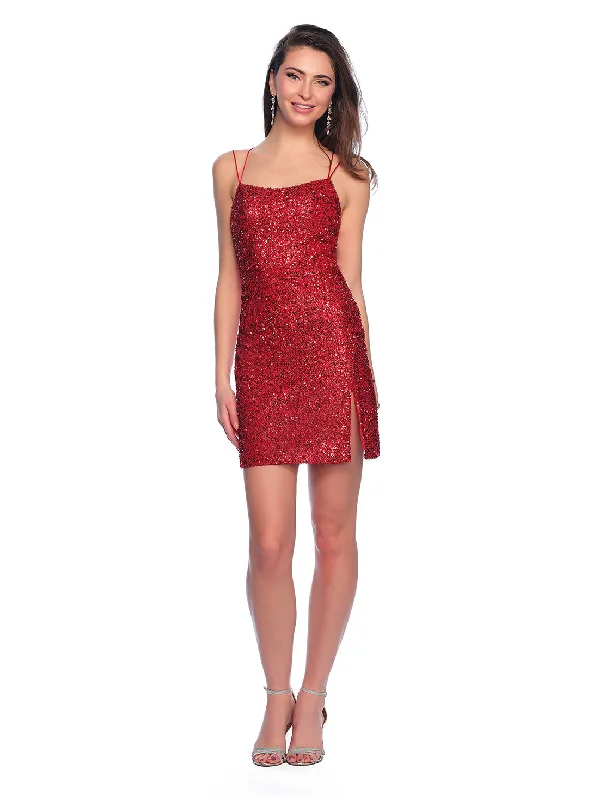 Instant Savings Short Cocktail Dress by Dave and Johnny 11760