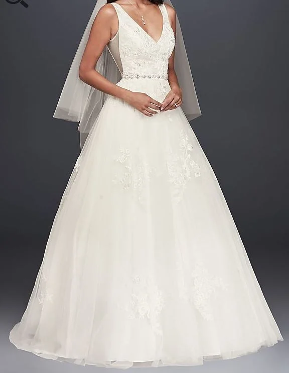 Now or Never David's Bridal Mikado and Tulle