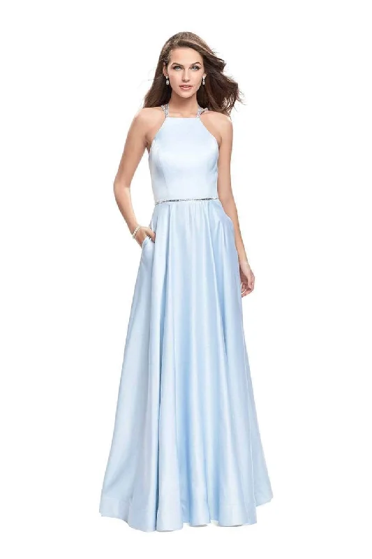 Fantastic Offers La Femme - 26269 Sleeveless Halter Prom Gown