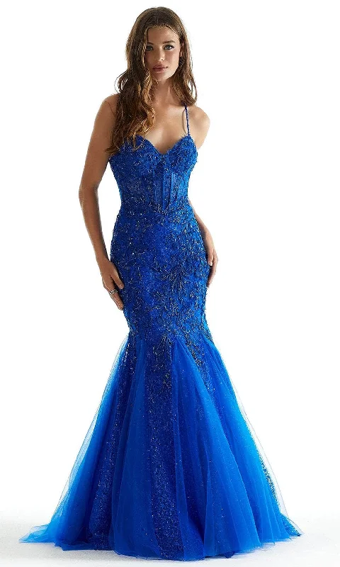 Limited Quantity MGNY By Mori Lee 47085 - Beaded Embroidered Mermaid Prom Gown