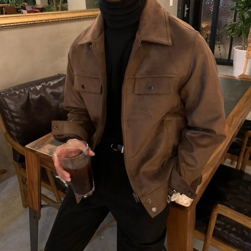 Price Fest Winter Thickened Jacket Men Warm Fashion Casual Thick Suede Jackets Mens Streetwear Korean Loose Short Coat Men Outwear M-2XL