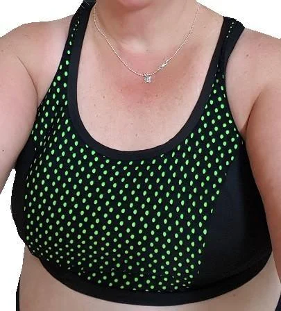 Markdowns Lime Active RacerBack Crop Top