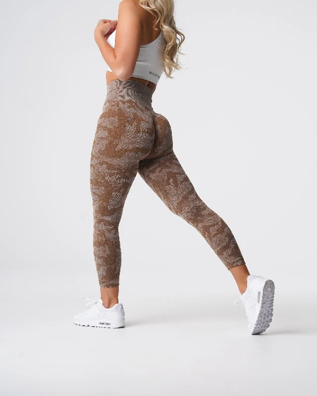 Customer Appreciation Sale Mocha Camo Seamless Leggings