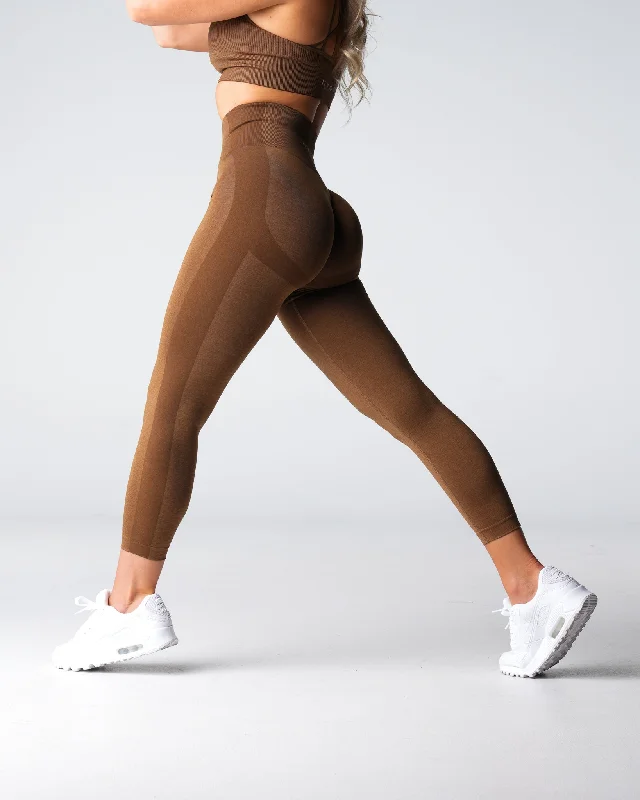 Overstock Mocha Performance Seamless Leggings