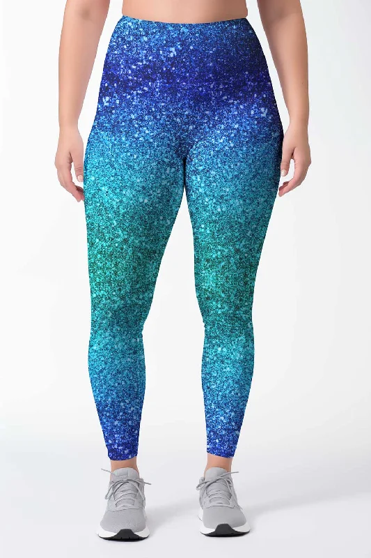 Sale Event Ocean Drive Lucy Blue Printed Leggings Yoga Pants - Women