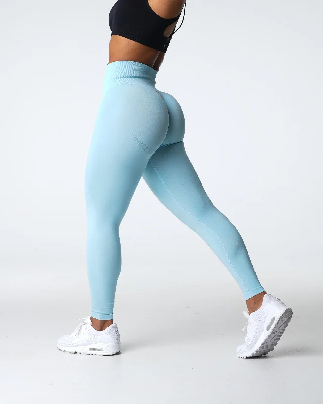 Amazing Deals Pastel Blue Contour Seamless Leggings