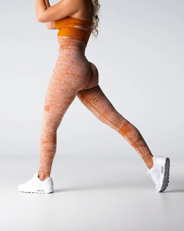 Limited Availability Terracotta Digital Seamless Leggings