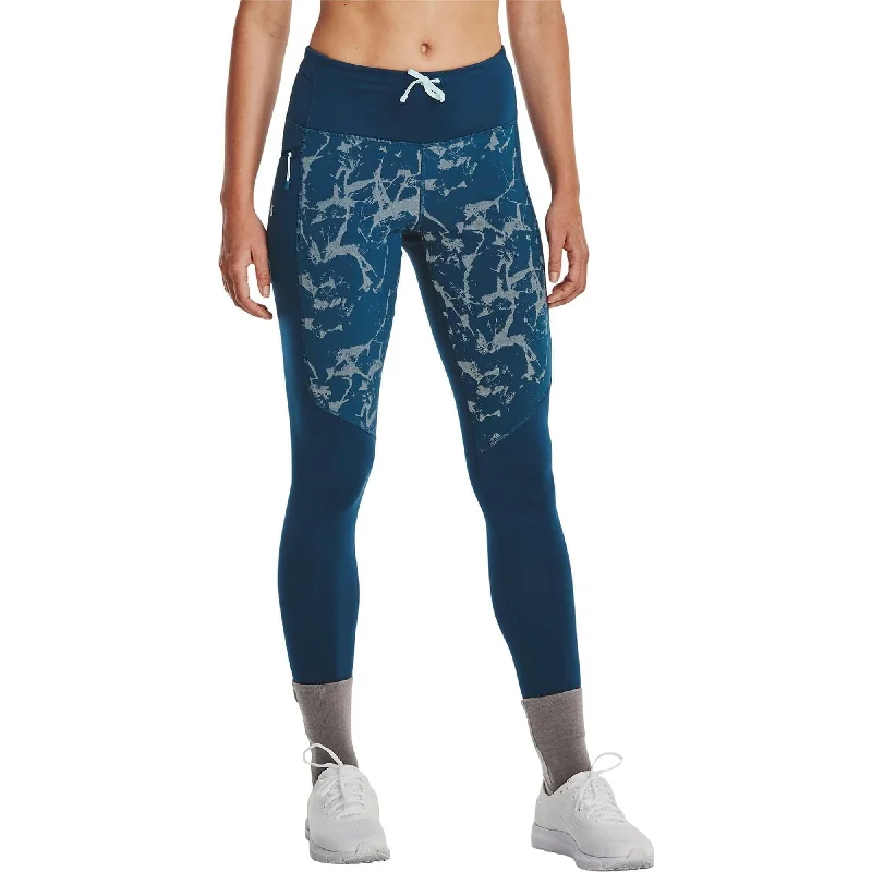 Don't Miss Under Armour OutRun The Cold Womens Long Running Tights - Blue