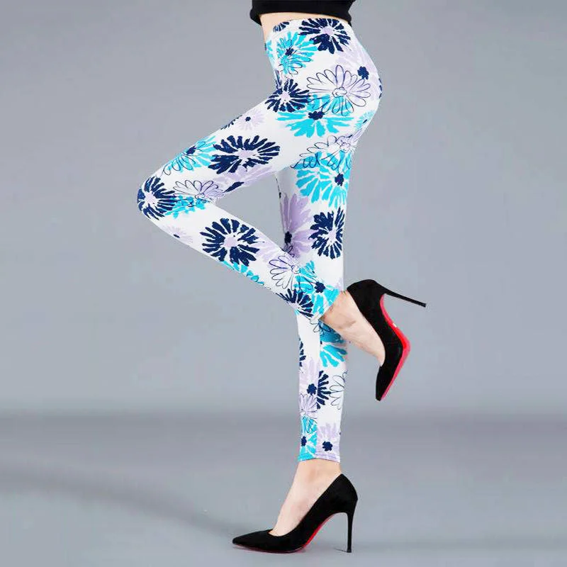 Deal Frenzy YSDNCHI Female Fitness Leggings Women Summer Floral Print Legging