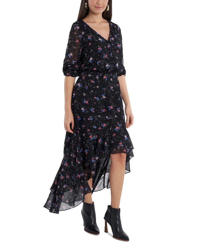Final Sale 1.STATE Long Sleeve High/Low Dress