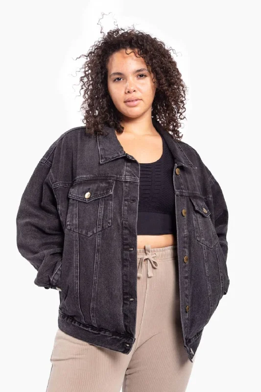 Take Advantage CURVY Boxy-Cut Denim Jacket