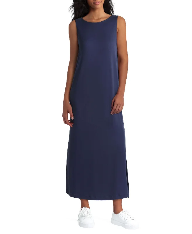 Discount Extravaganza Womens Sleeveless Pleated Back Dress