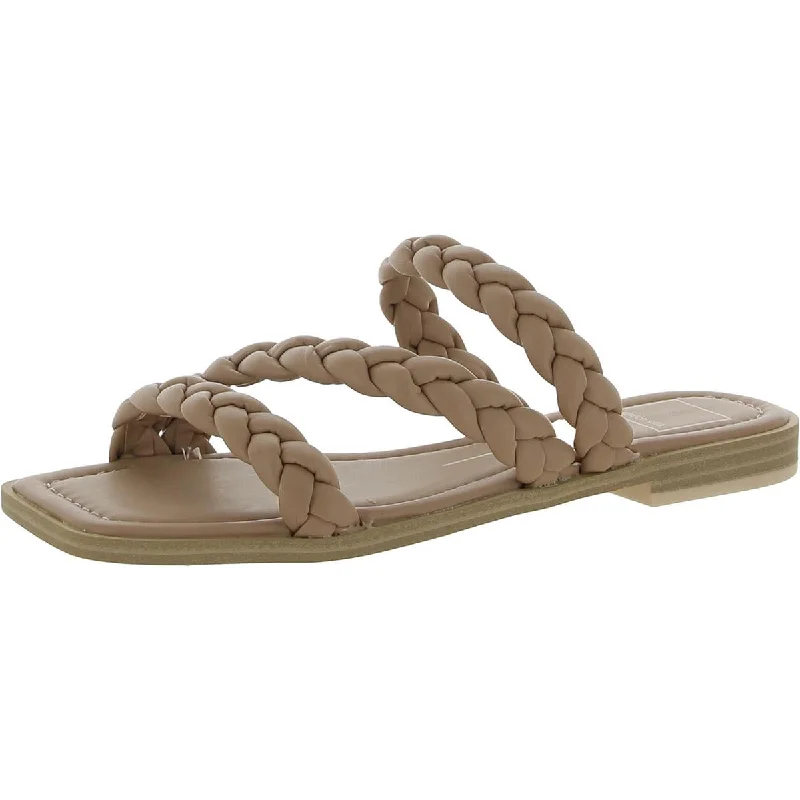 Online Only Dolce Vita Womens Open Toe Flats Slide Sandals