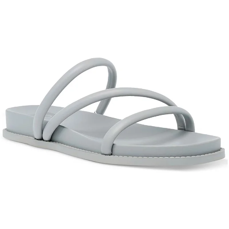 Daily Deals DV By Dolce Vita Womens Cortez Faux Leather Slides Strappy Sandals