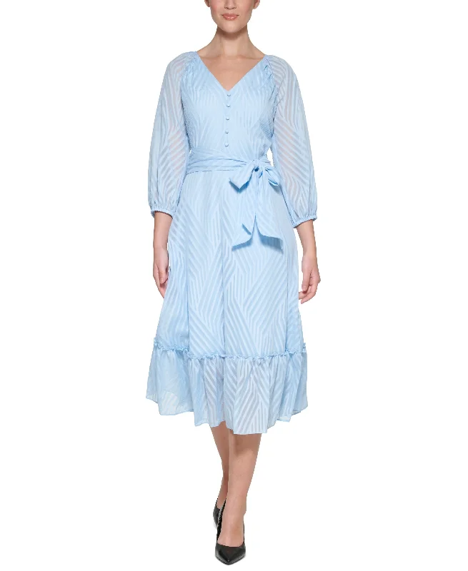 Lowest Price Karl Lagerfeld Paris Geo Jacquard Midi Dress