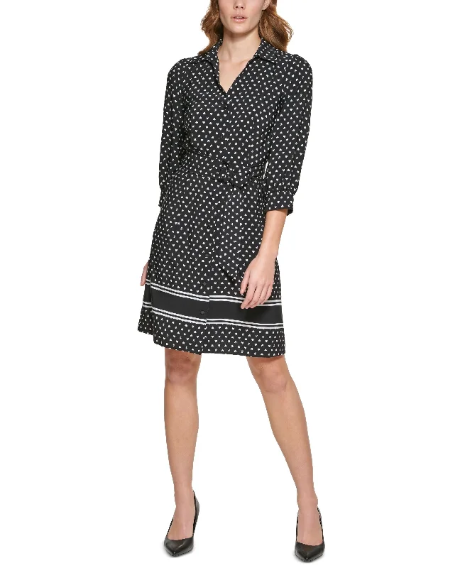 Markdowns Karl Lagerfeld Paris Heart Print Shirtdress