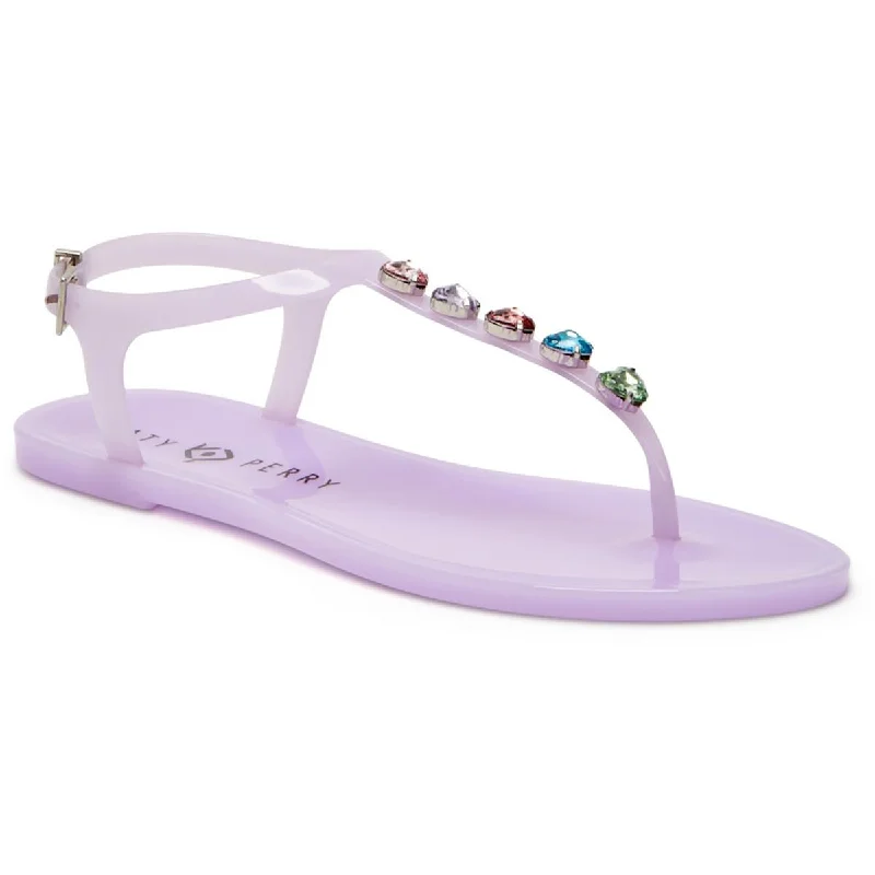 Value Deals Katy Perry Womens The Geli Stud Rhinestone Jelly Slingback Sandals