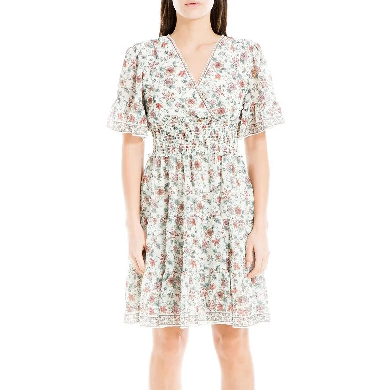 Super Sale Max Studio Womens Floral Tiered Sundress
