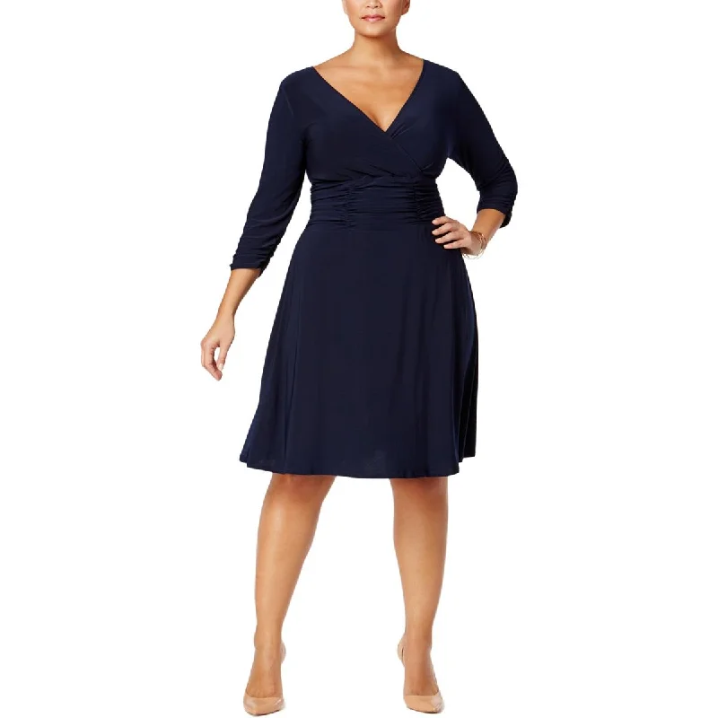 Buy More, Save More NY Collection Womens Plus Ruched A-Line Cocktail And Party Dress