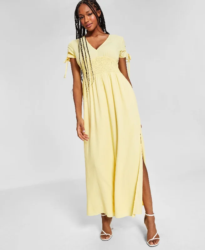 Low Prices Smocked-Waist Maxi Dress