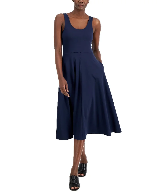 New Deals Women's Printed Sleeveless Midi Dress